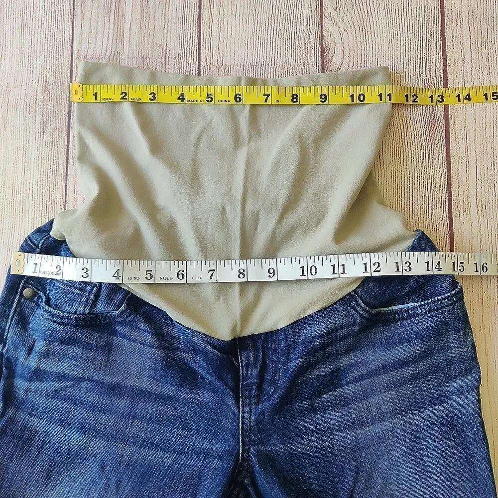 Indigo Blue Premium Denim straight leg maternity jeans sz S